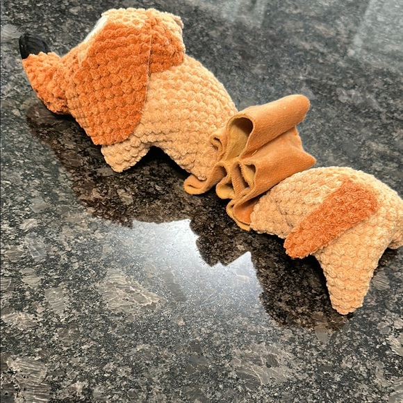 Plush Stretch Dog Toy - Brown and Black Weiner dog with Elastic Mid Section NWT - Picture 8 of 11